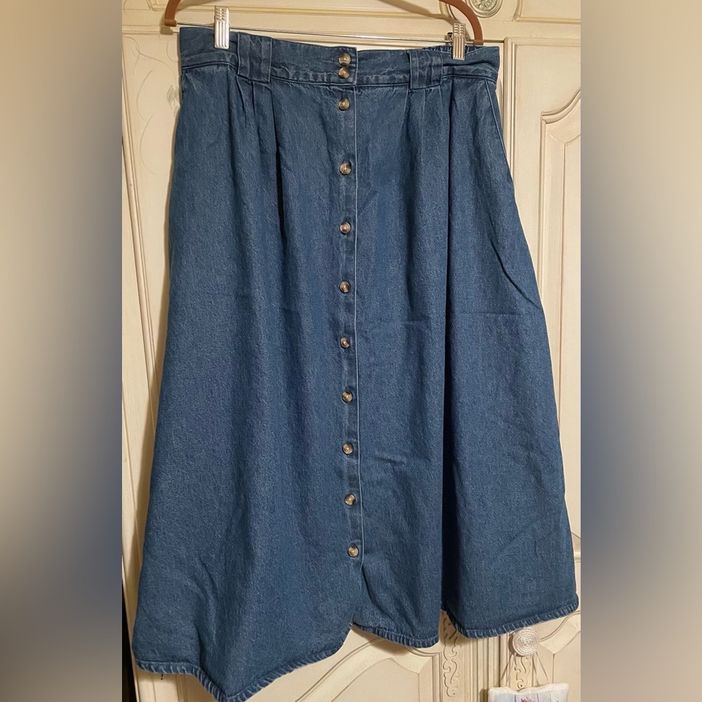 Cabin Creek Blue A-Line Denim Skirt
